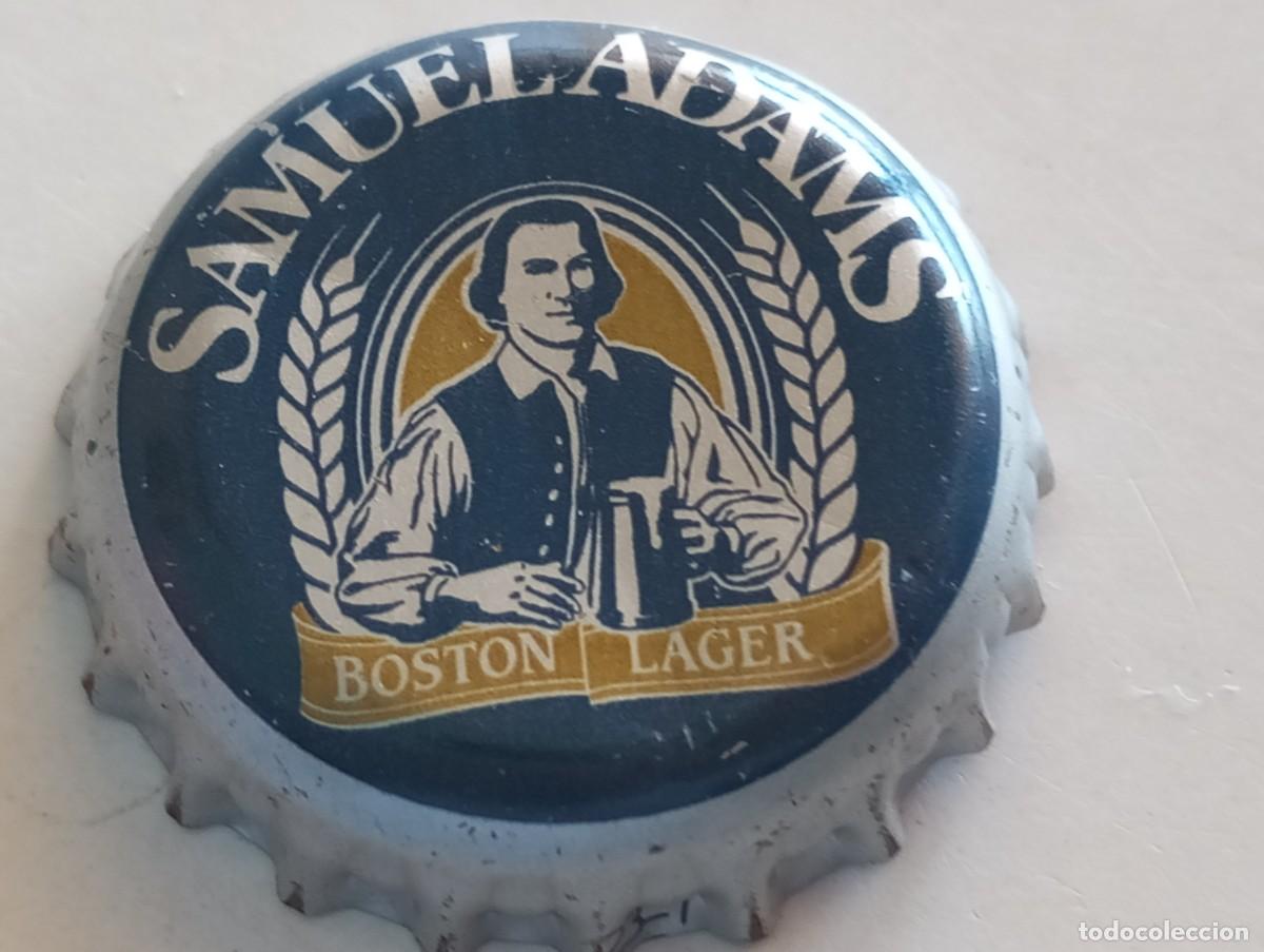 Coleccionismo de cervezas: Chapa USA, tap&oacute;n corona de la cerveza de EE.UU. SAMUEL ADAMS BOSTON LAGER