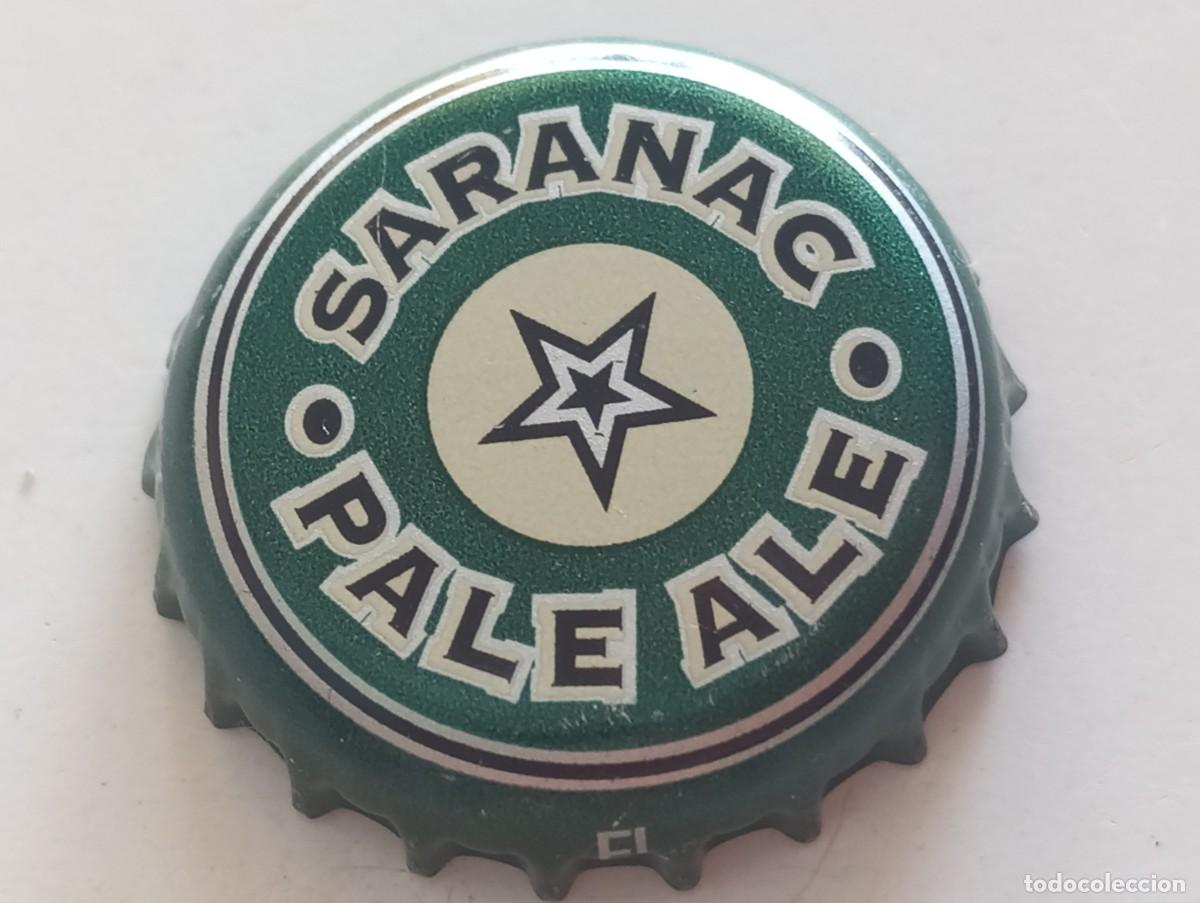 Coleccionismo de cervezas: Chapa USA, tap&oacute;n corona de la cerveza de EE.UU. SARANAC PALE ALE