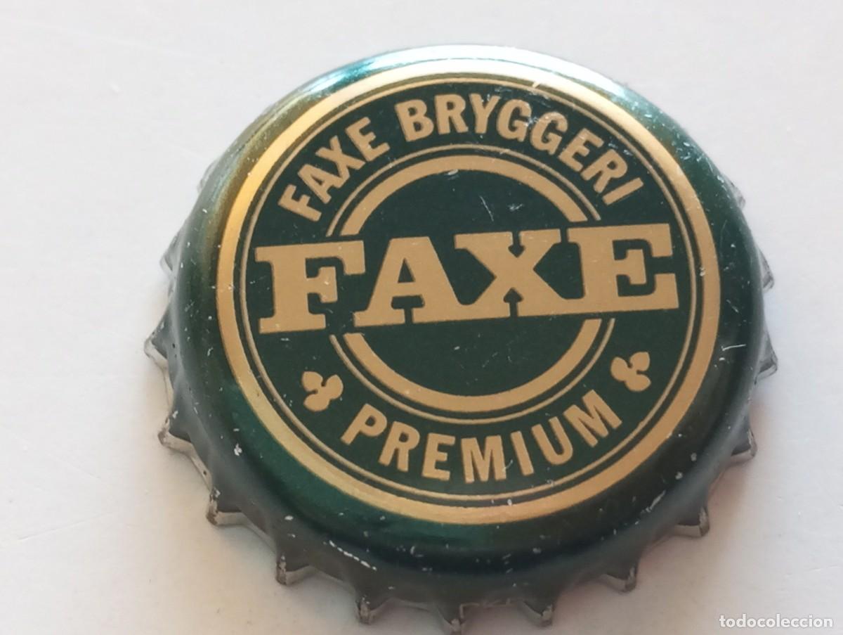 Coleccionismo de cervezas: Chapa tap&oacute;n corona de la cerveza danesa FAXE BRYGGERI PREMIUM