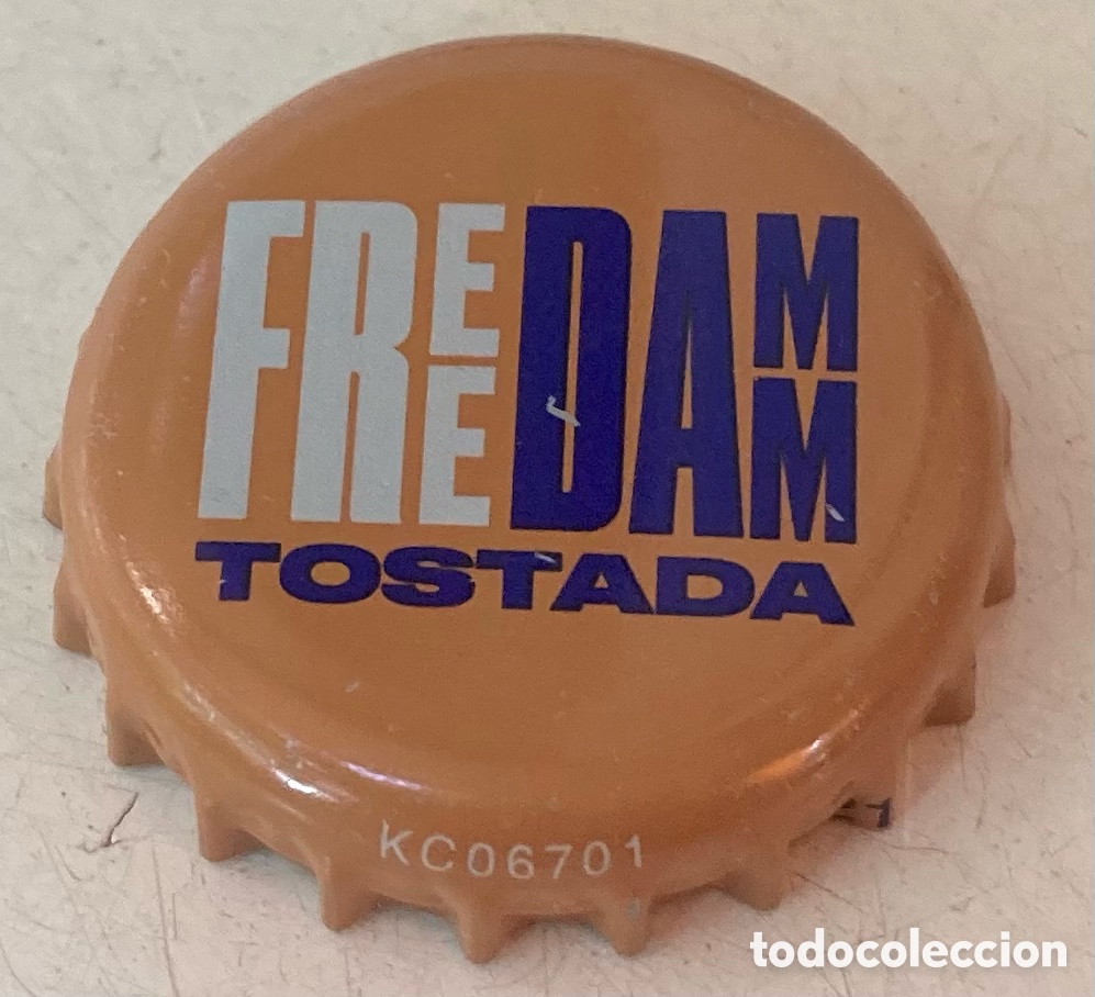 Coleccionismo de cervezas: TAP&Oacute;N CORONA BOTTLE CAP CAPSULE BIERE CHAPA BEER CERVEZA FREEDAMM TOSTADA(2)--LOTE N. 4130--CARMANJO