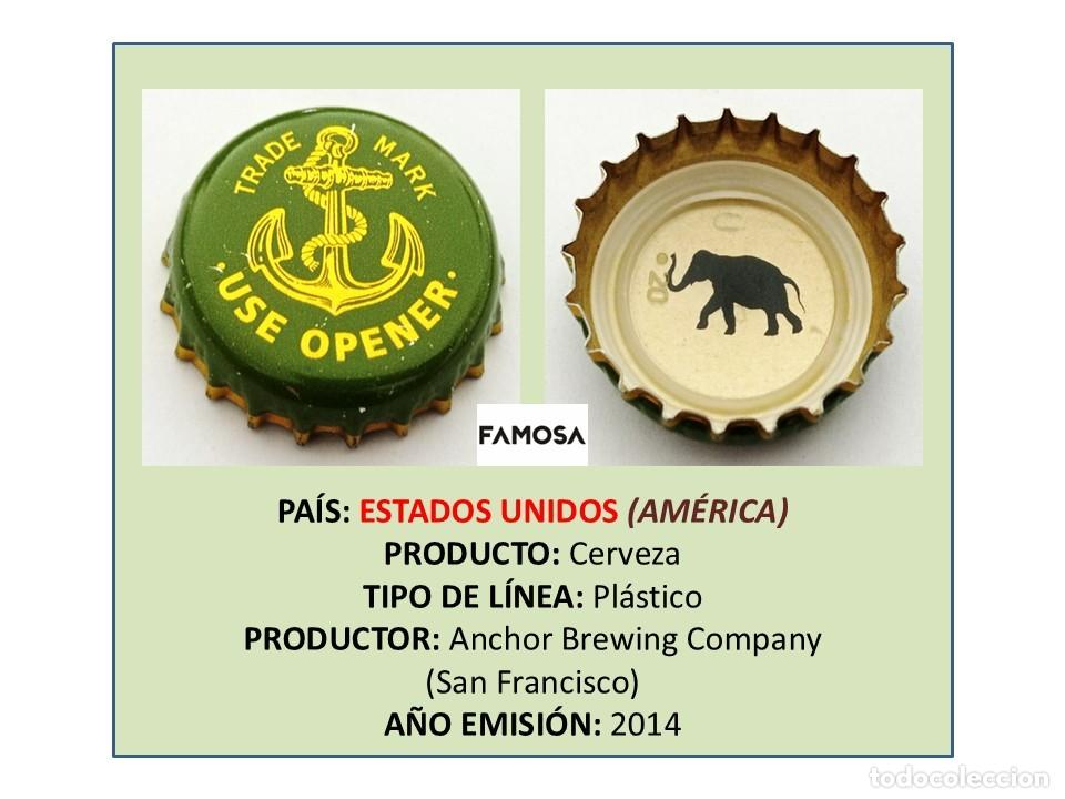Coleccionismo de cervezas: TAPON CORONA CAPSULA CHAPA CERVEZA ANCHOR (ESTADOS UNIDOS)