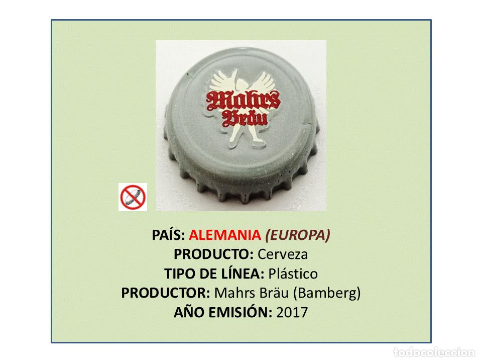 Coleccionismo de cervezas: TAPON CORONA CAPSULA CHAPA CERVEZA MAHRS BR&Auml;U (ALEMANIA)