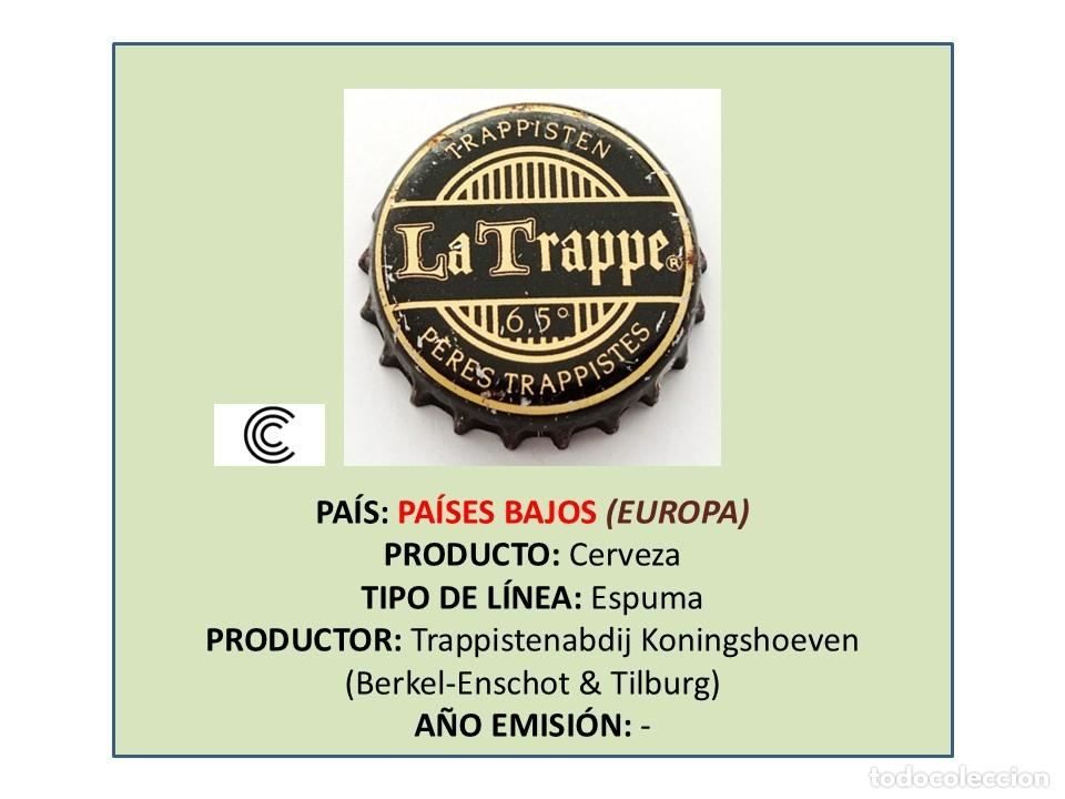 Coleccionismo de cervezas: TAPON CORONA CAPSULA CHAPA CERVEZA LA TRAPPE 6,5˚ (PA&Iacute;SES BAJOS)