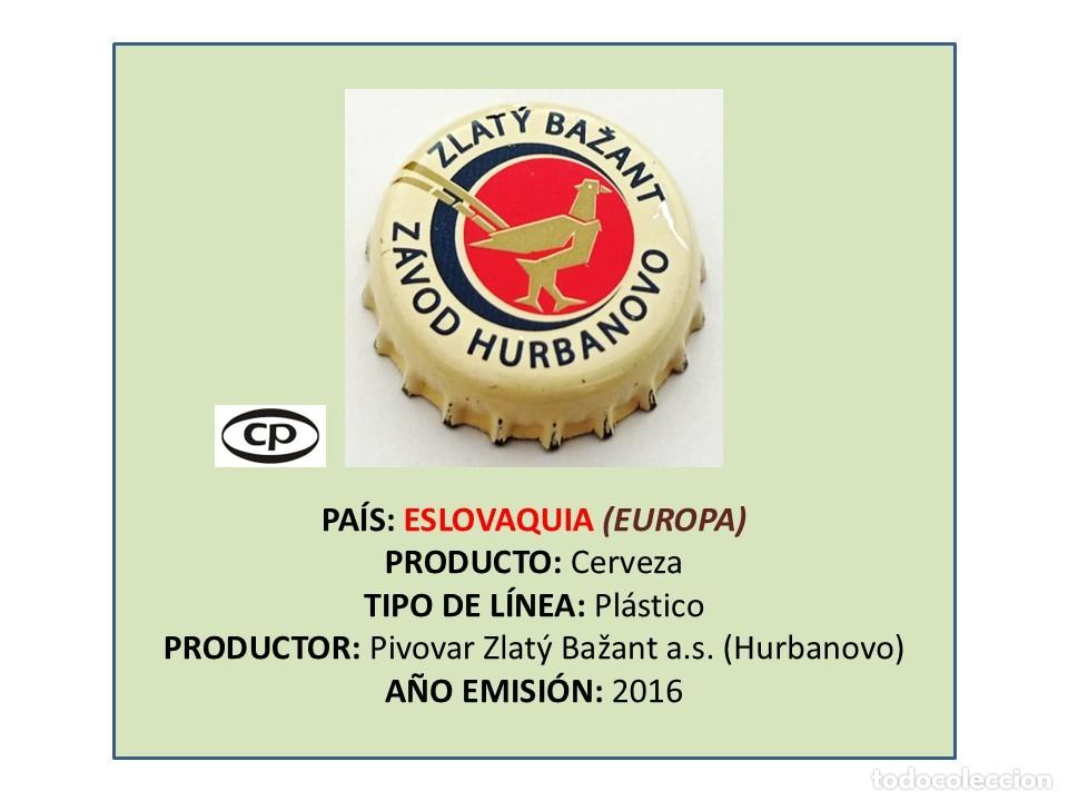 Coleccionismo de cervezas: TAPON CORONA CAPSULA CHAPA CERVEZA HURBANOVO (ESLOVAQUIA)