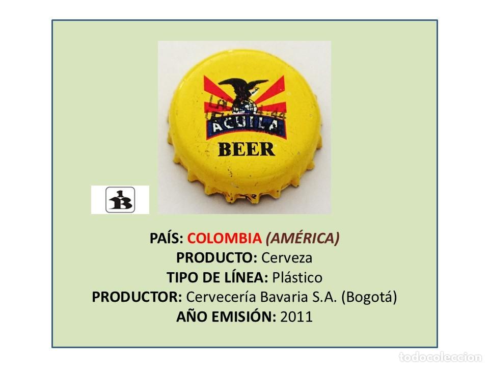 Coleccionismo de cervezas: TAPON CORONA CAPSULA CHAPA CERVEZA AGUILA (COLOMBIA)