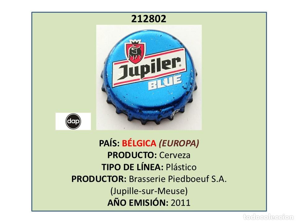 Coleccionismo de cervezas: TAPON CORONA CAPSULA CHAPA CERVEZA JUPILER BLUE (B&Eacute;LGICA)