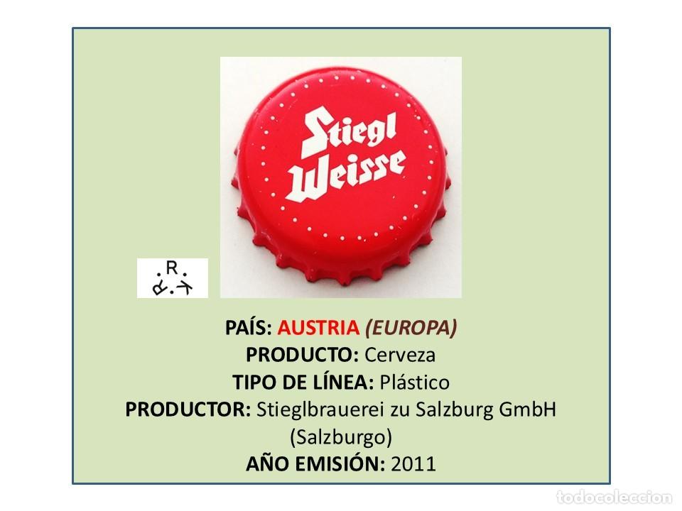 Coleccionismo de cervezas: TAPON CORONA CAPSULA CHAPA CERVEZA STIEGL WEISSE (AUSTRIA)