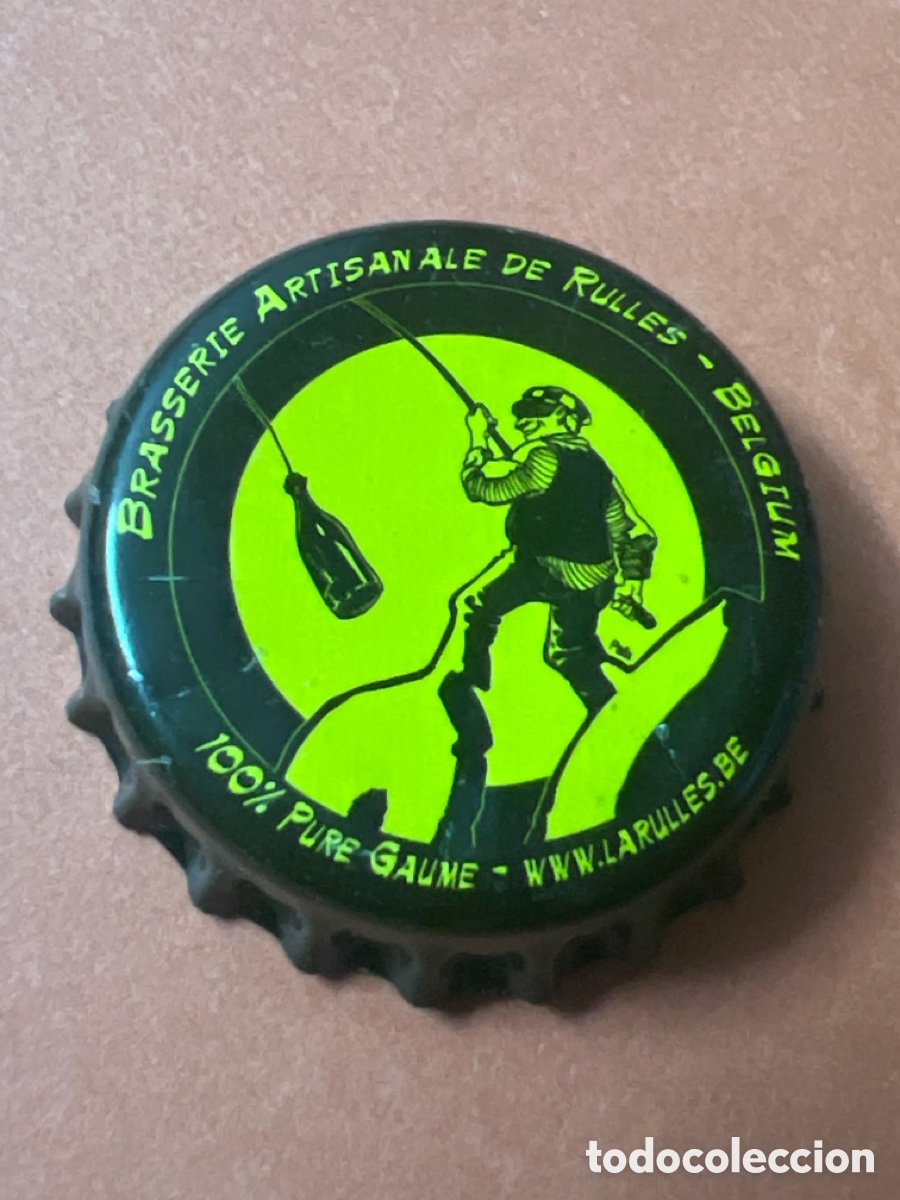 Coleccionismo de cervezas: J103. CHAP&Oacute;N CERVEZA - Brasserie Artisanale de Rulles - Belgium 100% Pure Gaume - www.larulles.be -