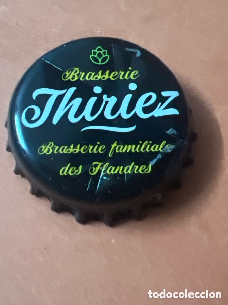 Coleccionismo de cervezas: J110. CHAP&Oacute;N CERVEZA - Brasserie Thiriez Brasserie familiale des Flandres - Francia