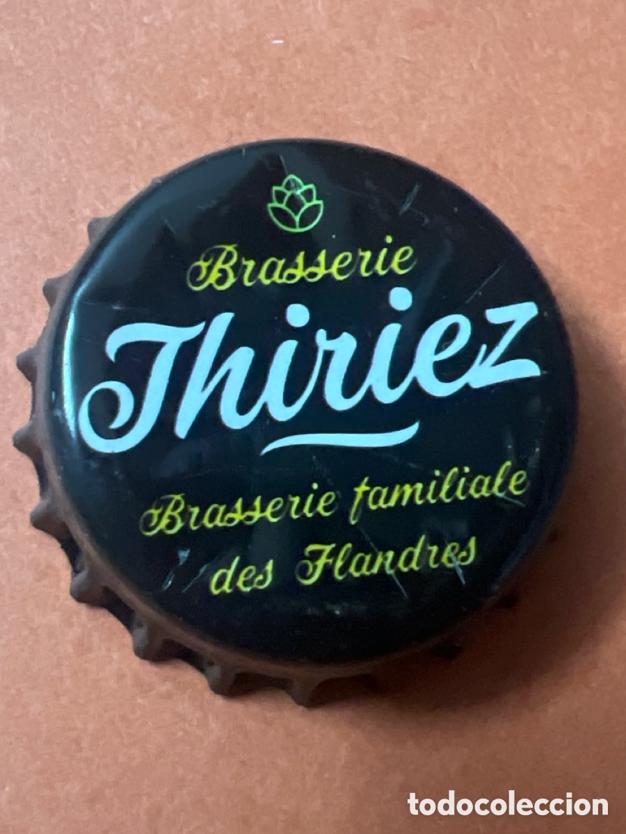 Coleccionismo de cervezas: J112. CHAP&Oacute;N CERVEZA - Brasserie Thiriez Brasserie familiale des Flandres - Francia