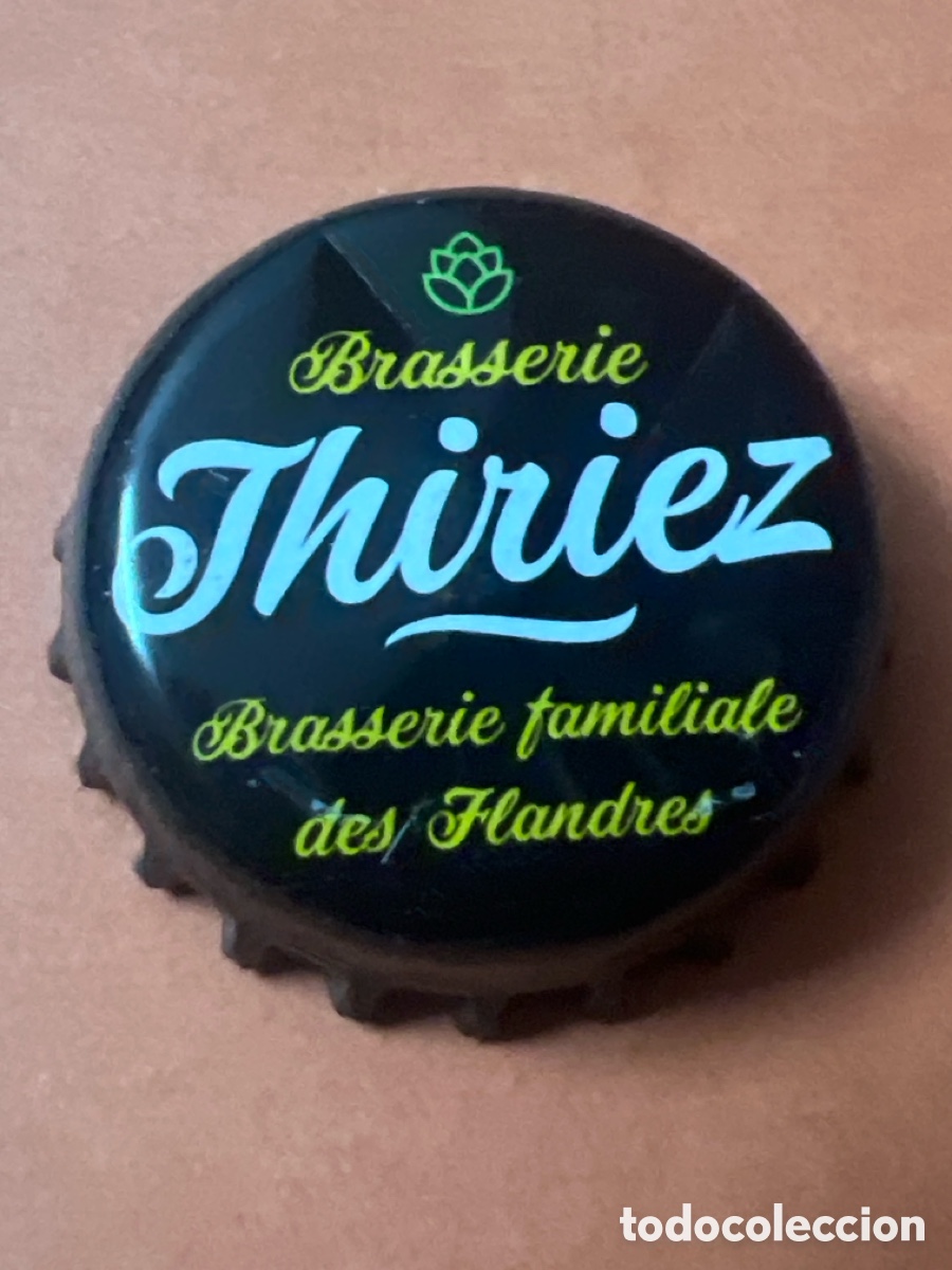 Coleccionismo de cervezas: J113. CHAP&Oacute;N CERVEZA - Brasserie Thiriez Brasserie familiale des Flandres - Francia