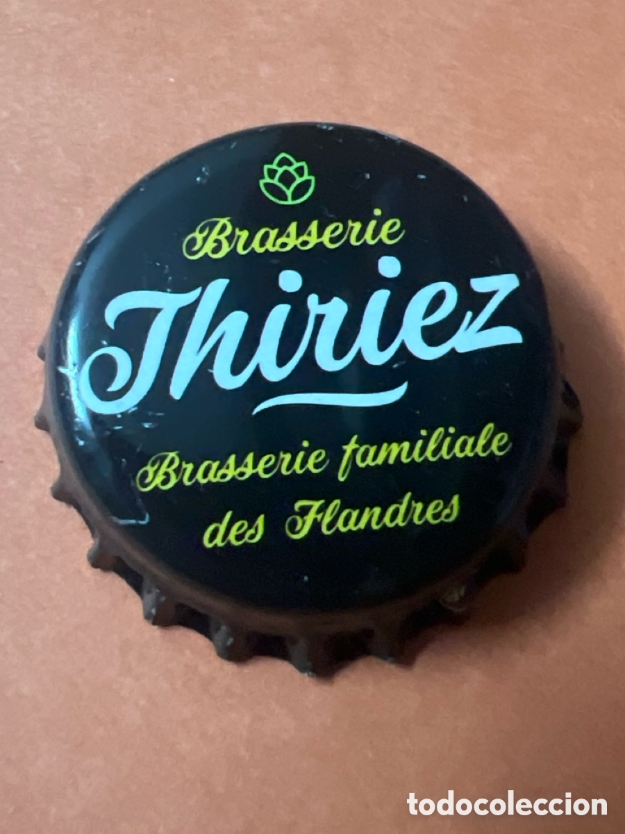 Coleccionismo de cervezas: J114. J108. CHAP&Oacute;N CERVEZA - Brasserie Thiriez Brasserie familiale des Flandres - Francia