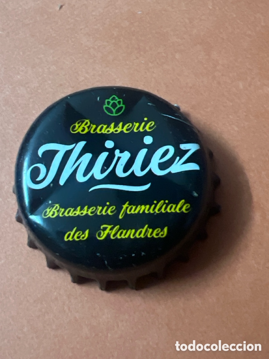 Coleccionismo de cervezas: J115. CHAP&Oacute;N CERVEZA - Brasserie Thiriez Brasserie familiale des Flandres - Francia