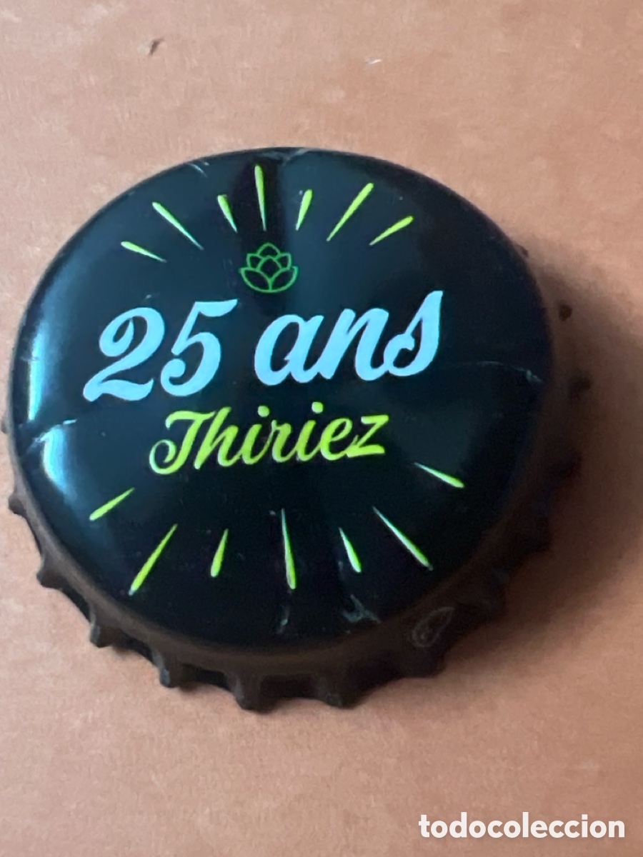 Coleccionismo de cervezas: J116. CHAP&Oacute;N CERVEZA - 25 ans Thiriez - Francia