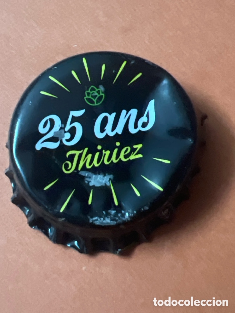 Coleccionismo de cervezas: J118. CHAP&Oacute;N CERVEZA - 25 ans Thiriez - Francia