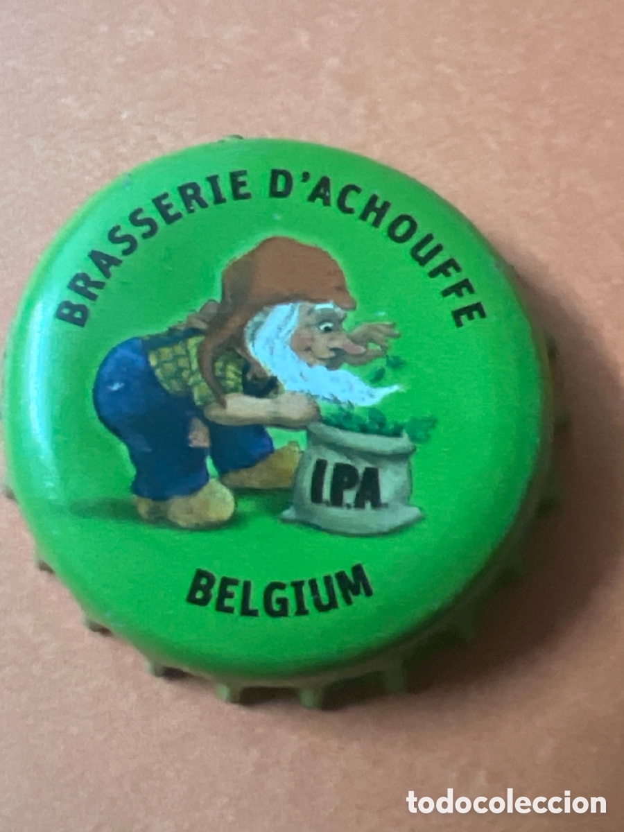 Coleccionismo de cervezas: J121. CHAP&Oacute;N CERVEZA - Brasserie d'Achouffe Belgium IPA - B&eacute;lgica