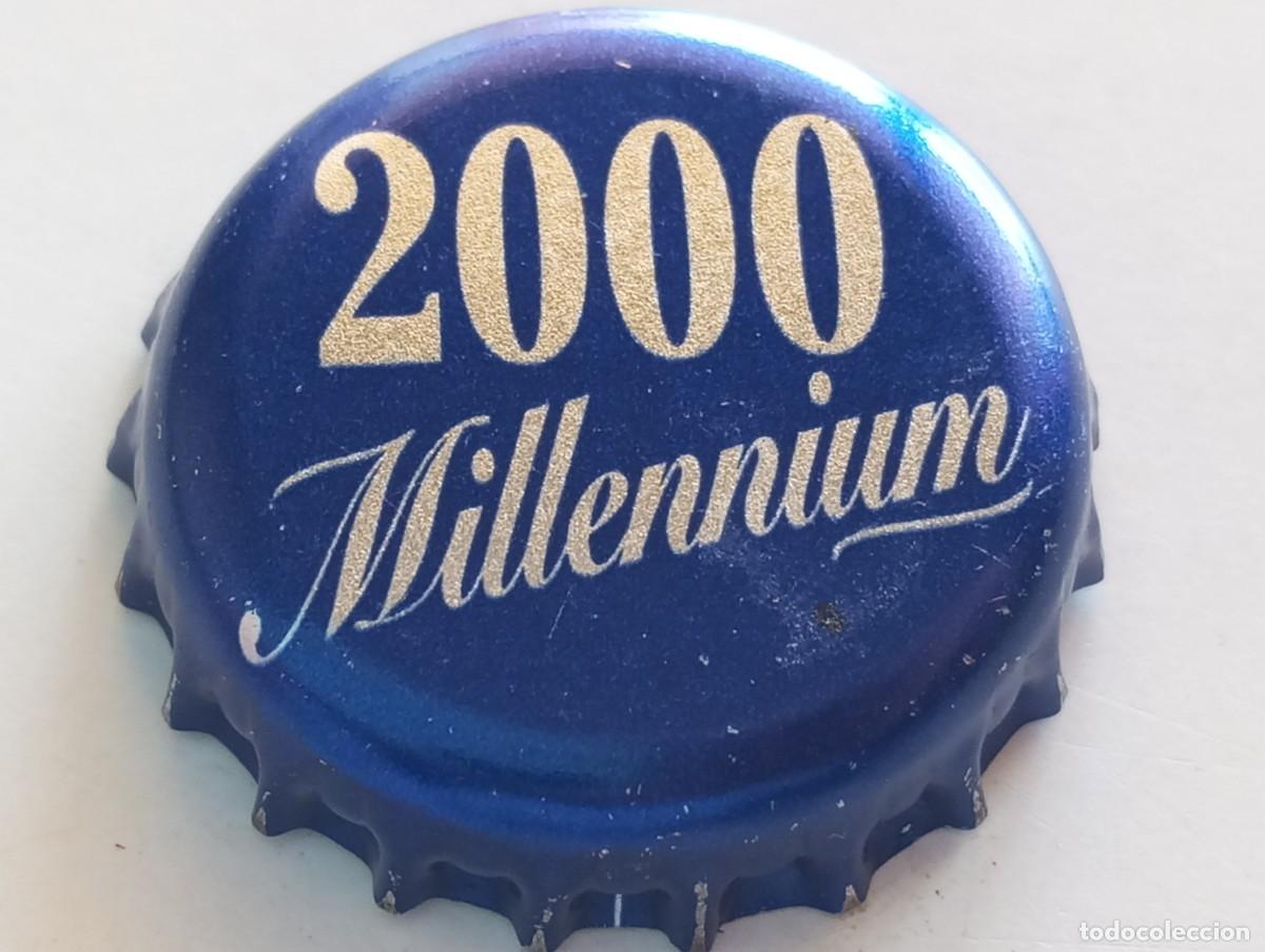 Coleccionismo de cervezas: Chapa tap&oacute;n corona de la cerveza danesa HARBOE 2000 MILLENNIUM