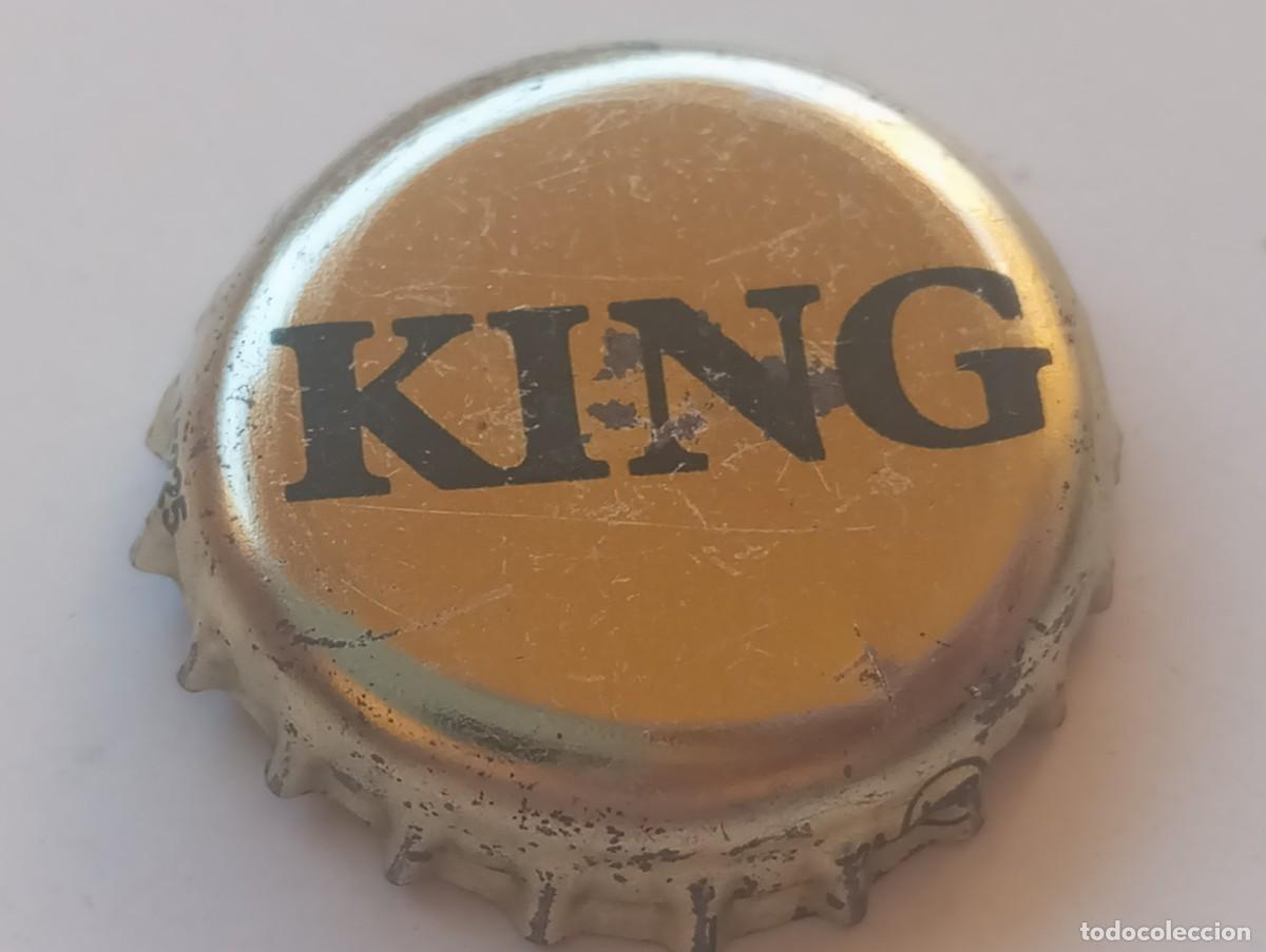Coleccionismo de cervezas: Chapa tap&oacute;n corona de la cerveza danesa HARBOE KING