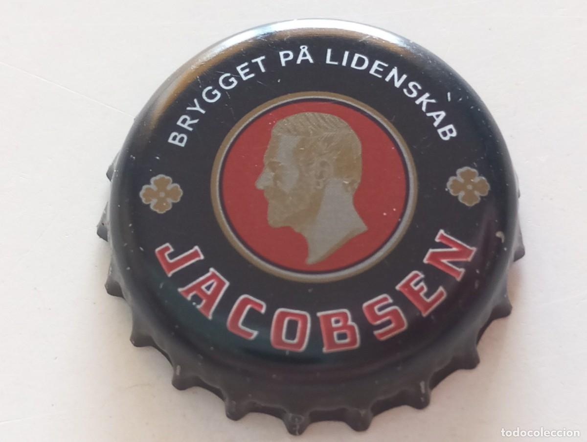 Coleccionismo de cervezas: Chapa tap&oacute;n corona de la cerveza danesa JACOBSEN