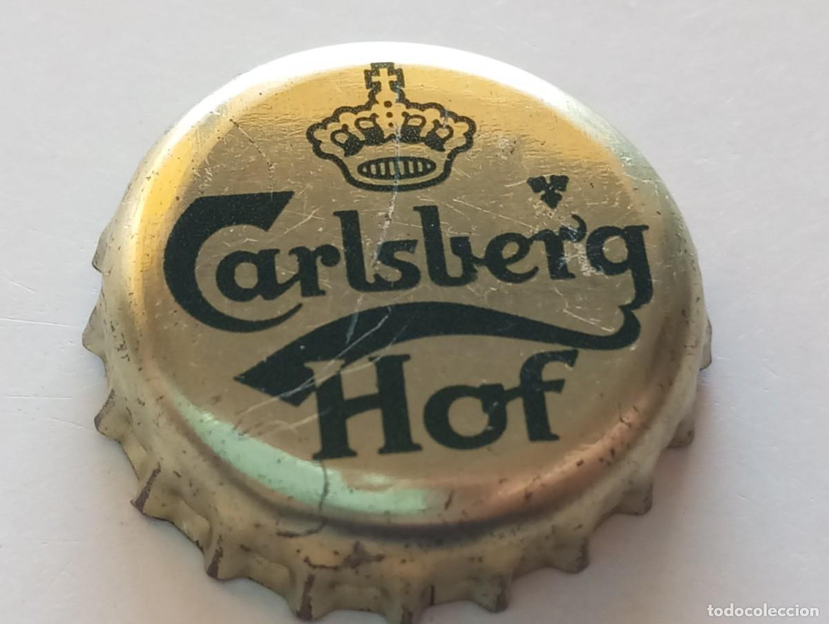 Coleccionismo de cervezas: Chapa tap&oacute;n corona de la cerveza danesa CARLSBERG HOF