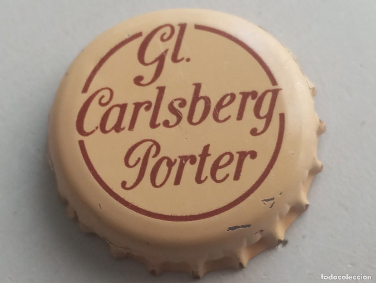Coleccionismo de cervezas: Chapa tap&oacute;n corona de la cerveza danesa CARLSBERG PORTER