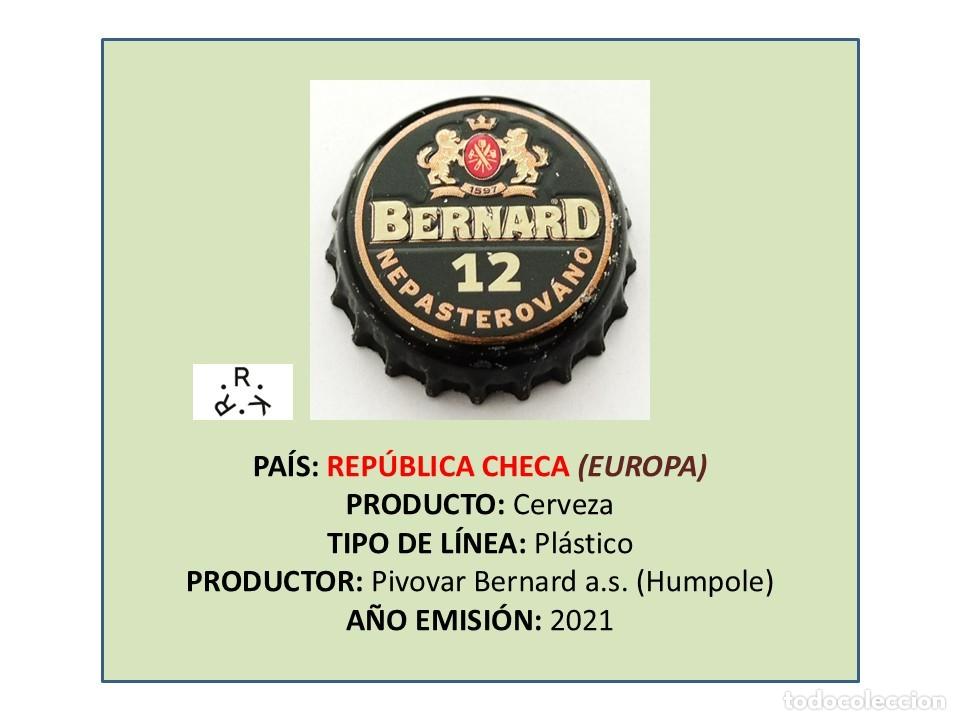 Coleccionismo de cervezas: TAPON CORONA CAPSULA CHAPA CERVEZA BERNARD 12 (REP&Uacute;BLICA CHECA)