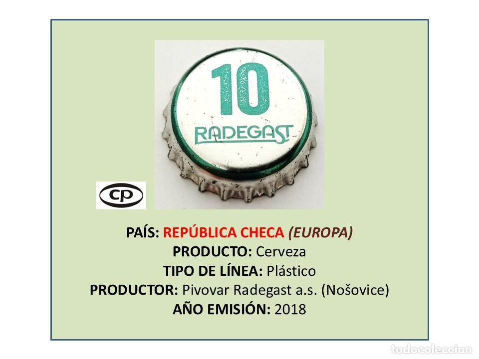 Coleccionismo de cervezas: TAPON CORONA CAPSULA CHAPA CERVEZA RADEGAST 10 (REP&Uacute;BLICA CHECA)