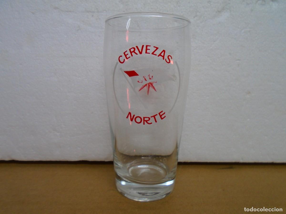Coleccionismo de cervezas: CERVEZAS&rdquo;ORO NORTE&rdquo;BILBAO.ANTIGUO VASO SERIGRAFIADO,A&Ntilde;OS 60.