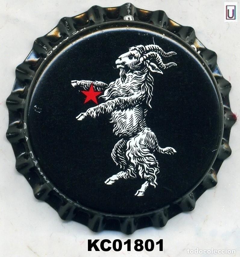 Coleccionismo de cervezas: Chapa cerveza BOCK DAMM dibujo BLANCO kronkorken bottle cap capsule SIN USAR