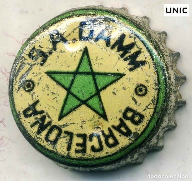 Coleccionismo de cervezas: Chapa cerveza BOCK DAMM punto fino xapa kronkorken tappi bottle cap capsule