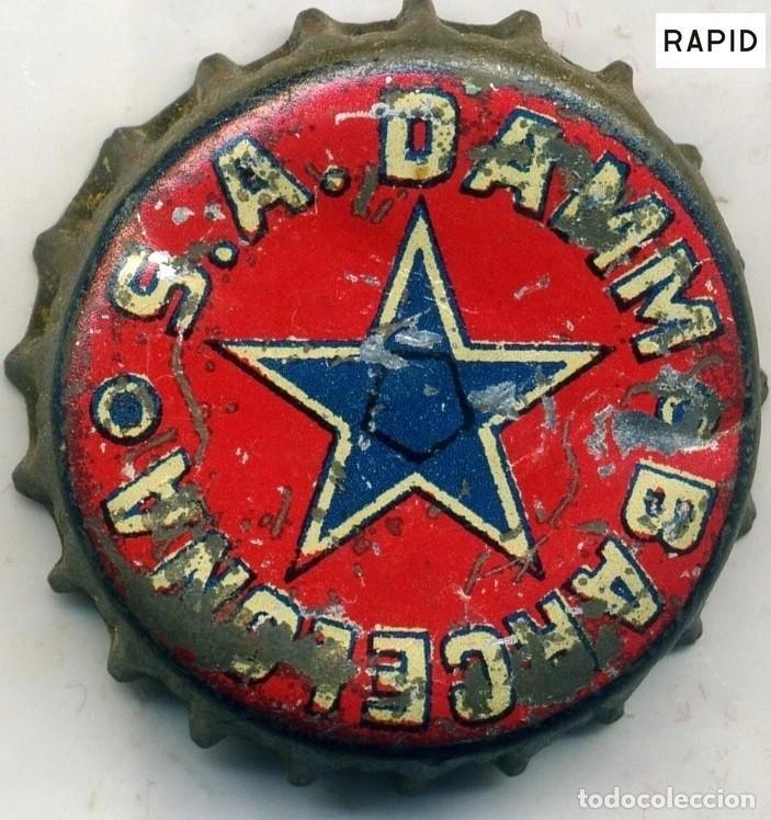 Coleccionismo de cervezas: Partager Chapa cerveza SA DAMM punto grande letra delgada kronkorken bottle cap capsule