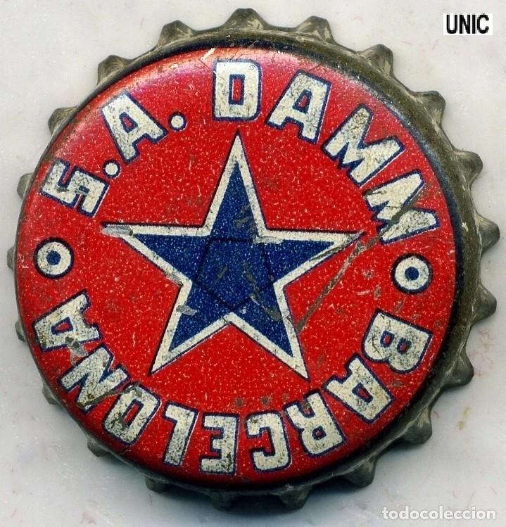 Coleccionismo de cervezas: Chapa cerveza SA DAMM punto mediano letra gruesa kronkorken bottle cap capsule