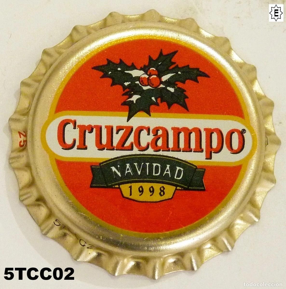 Coleccionismo de cervezas: Chapa cerveza CRUZCAMPO Navidad 1998 kronkorken bottle capsule tappi SIN USAR