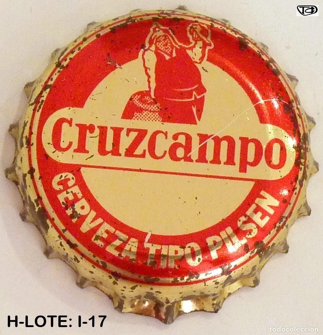 Coleccionismo de cervezas: Chapa cerveza CRUZCAMPO oro/rojo xapa kronkorken bottle cap capsule tappi