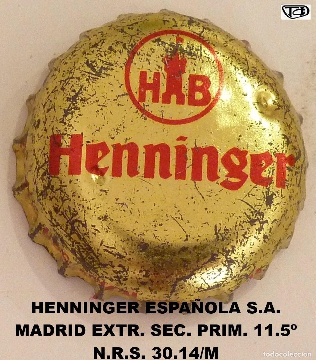 Coleccionismo de cervezas: Chapa cerveza HENNINGER 30.14/M xapa kronkorken bottle cap capsule tappi