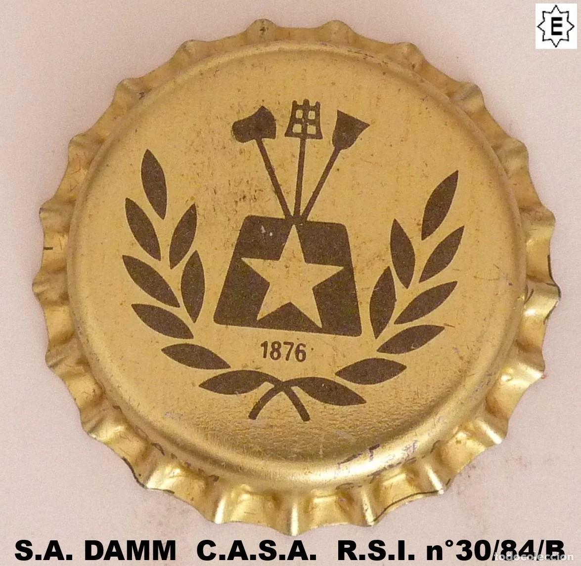 Coleccionismo de cervezas: Chapa cerveza S. A. DAMM C.A.S.A. kronkorken bottle cap capsule tappi SIN USAR