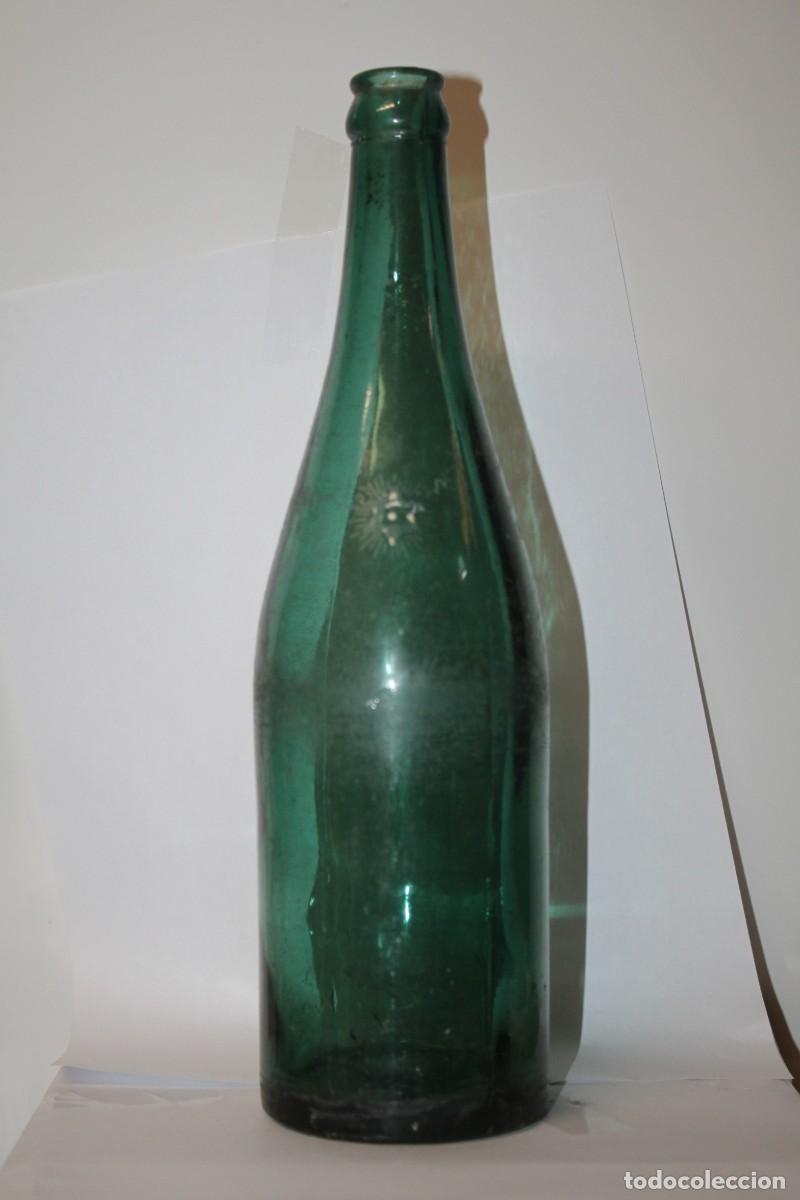 Coleccionismo de cervezas: BOTELLA CERVEZA ESTRELLA DE GIJON LITRO