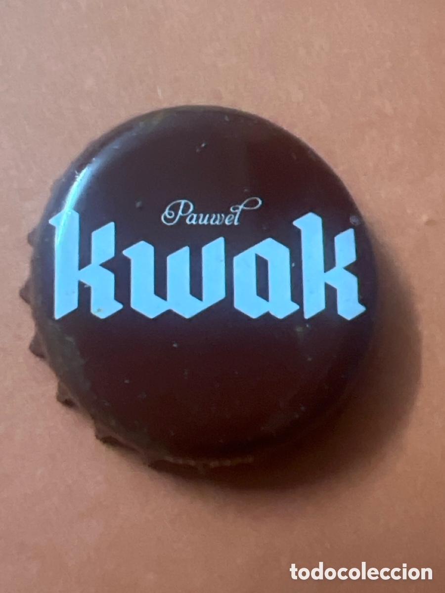Coleccionismo de cervezas: T4/X101/Q5. chapa tap&oacute;n corona de cerveza, kwak.