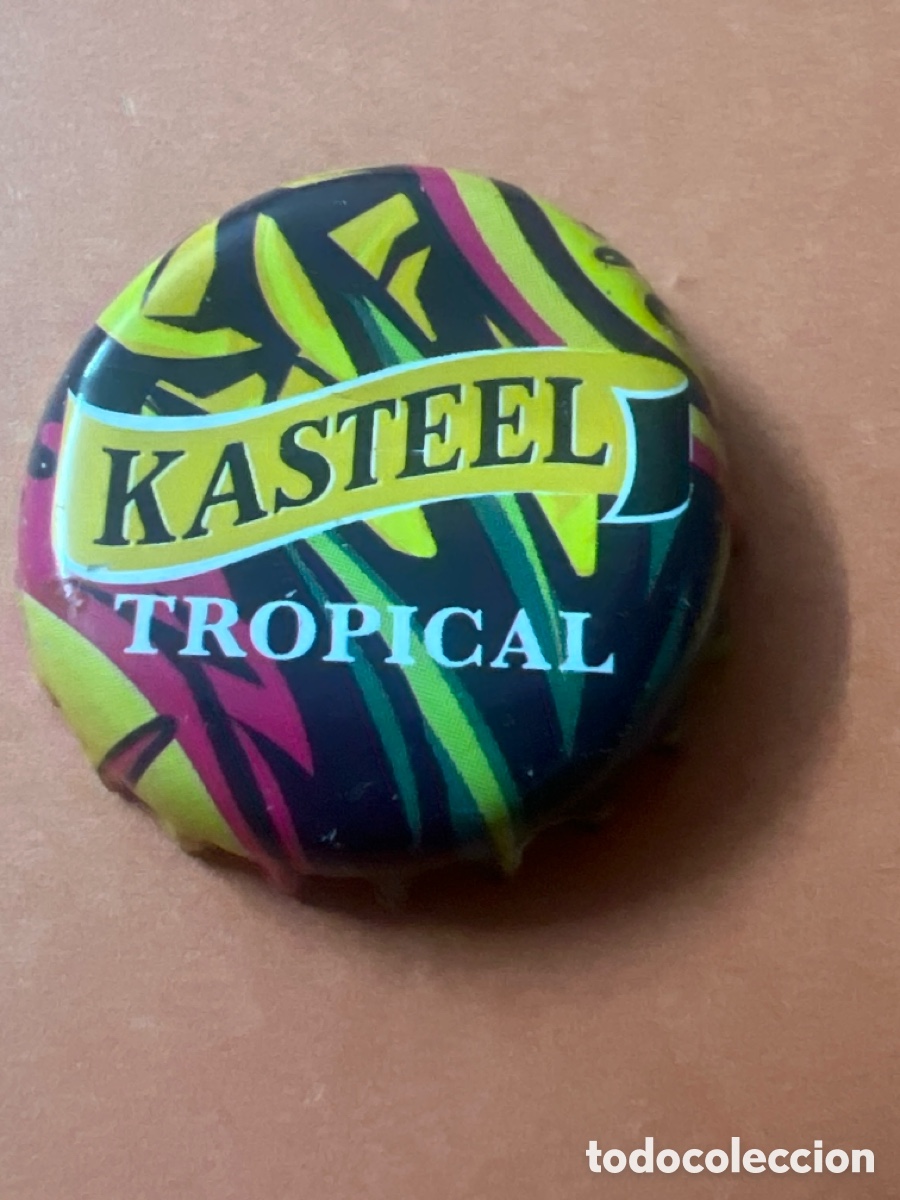 Coleccionismo de cervezas: T4/X104/J6. CHAPA CERVEZA - Kasteel Tropical - B&Eacute;LGICA