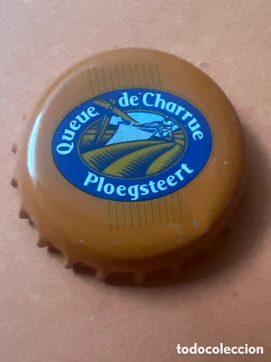 Coleccionismo de cervezas: T4/X104/Q4. CHAPA CERVEZA - Queue de Charrue Ploegsteert -B&Eacute;LGICA