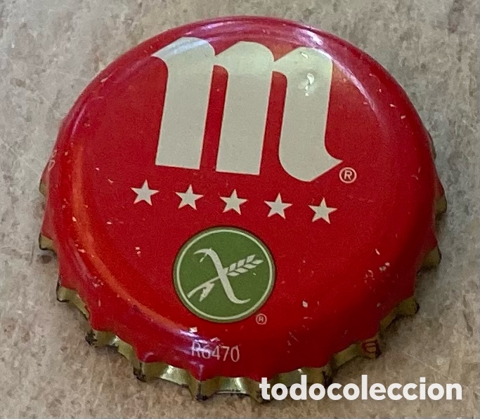 Coleccionismo de cervezas: CHAPA BEER CERVEZA BOTTLE CAP TAP&Oacute;N CORONA BIRRA BIERE TAPPI MAHOU SIN GLUTEN--LOTE N.4044--CARMANJO