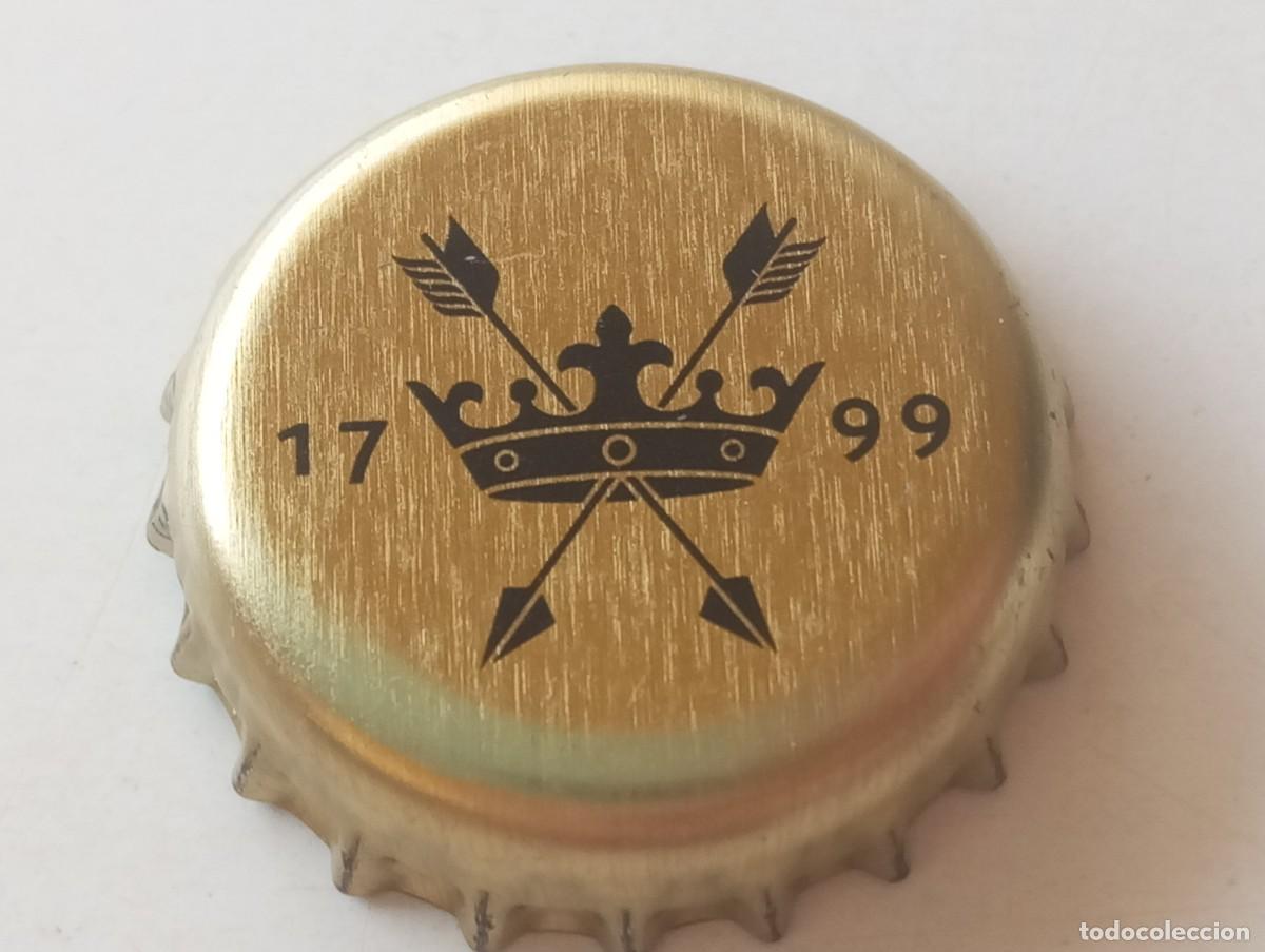 Coleccionismo de cervezas: Chapa tap&oacute;n corona de la cerveza inglesa GREENE KING 1799