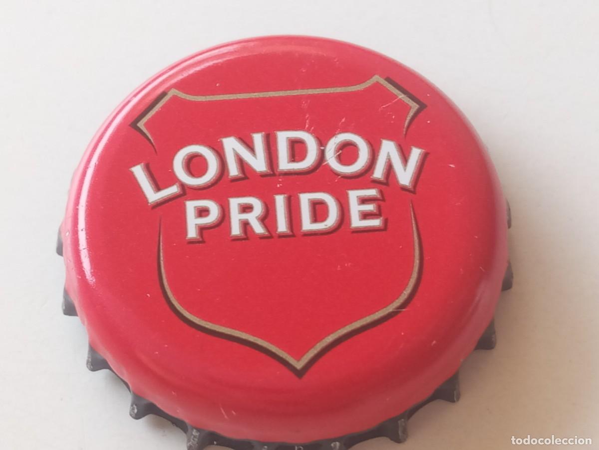 Coleccionismo de cervezas: Chapa tap&oacute;n corona de la cerveza inglesa LONDON PRIDE