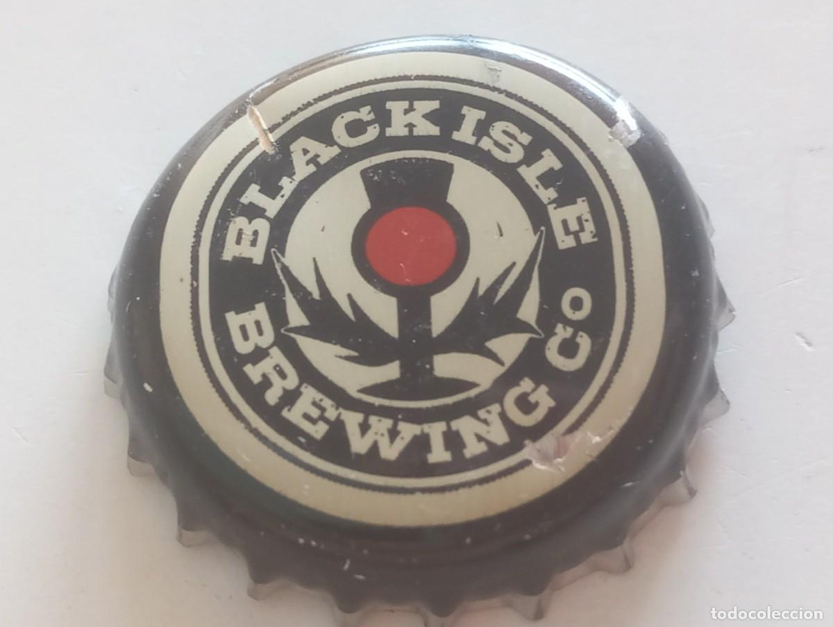 Coleccionismo de cervezas: Chapa tap&oacute;n corona de la cerveza escocesa BLACK ISLE BREWING CO