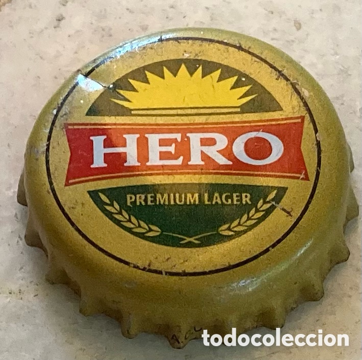 Coleccionismo de cervezas: CHAPA BEER CERVEZA BOTTLE CAP TAP&Oacute;N CORONA BIRRA BIERE TAPPI HERO.NIGERIA--LOTE N.2384--CARMANJO