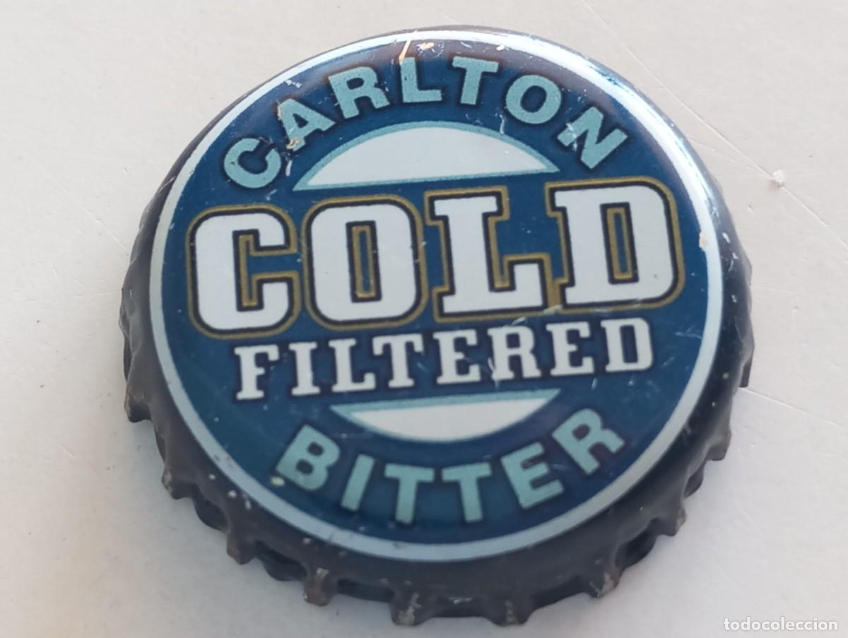Coleccionismo de cervezas: Chapa tap&oacute;n corona de la cerveza australiana CARLTON BITTER COLD FILTERED