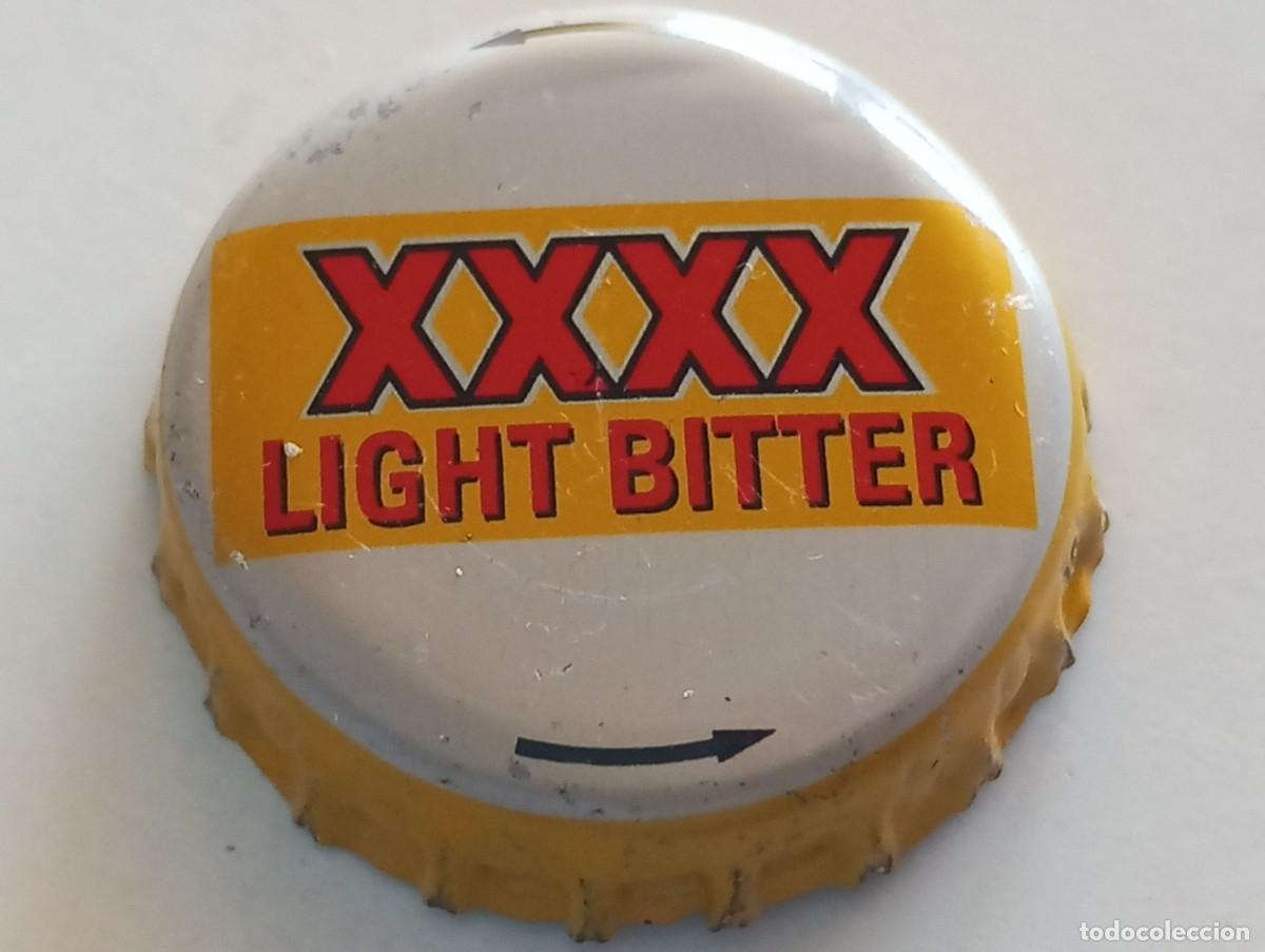 Coleccionismo de cervezas: Chapa tap&oacute;n corona de la cerveza australiana XXXX LIGHT BITTER