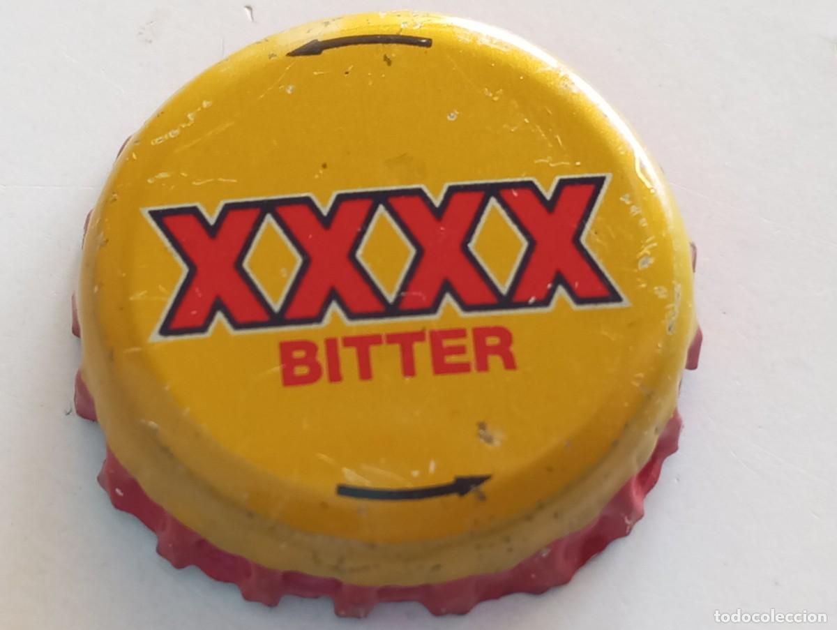 Coleccionismo de cervezas: Chapa tap&oacute;n corona de la cerveza australiana XXXX BITTER