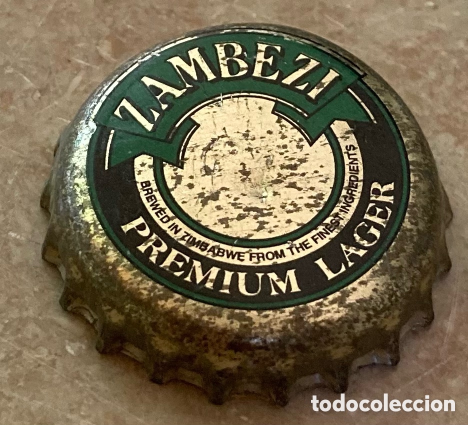 Coleccionismo de cervezas: CHAPA BEER CERVEZA BOTTLE CAP TAP&Oacute;N CORONA BIRRA BIERE TAPPI ZAMBEZI.ZIMBABWE--LOTE N.3693--CARMANJO