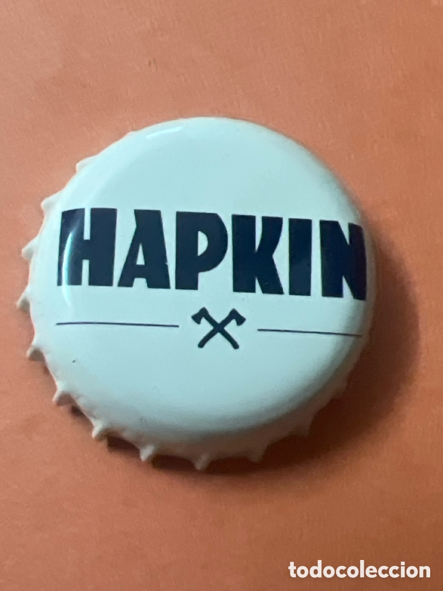 Coleccionismo de cervezas: T4/X106/H6. CHAPA CERVEZA- Hapkin - B&eacute;lgica